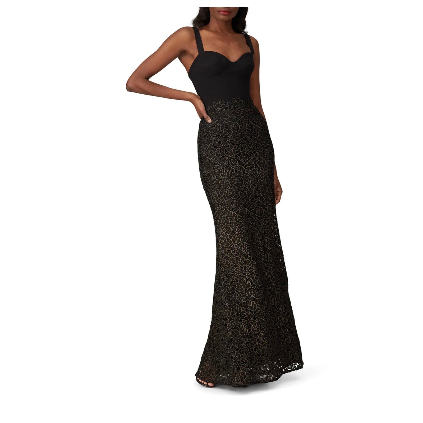 Dress The Population Black Lorena Gown Xl